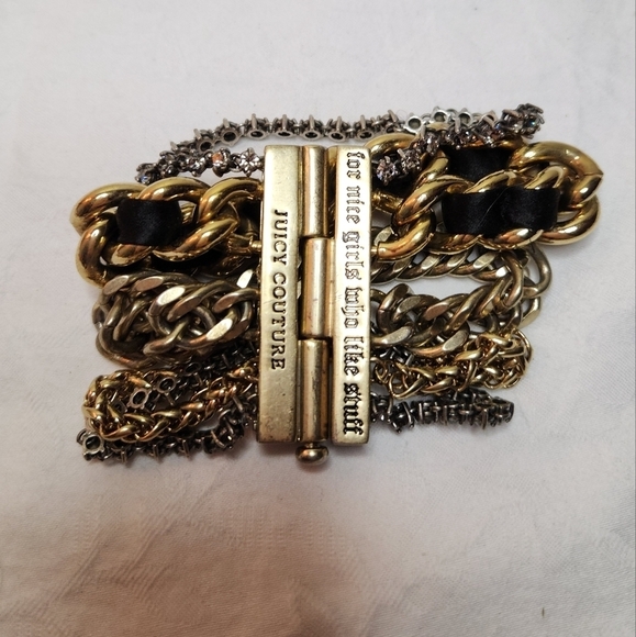 Vintage Juicy Couture gold chain bracelet - Picture 2 of 7